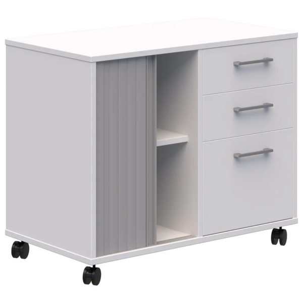 Mascot Mobile Caddy with Drawers & Tambour Storage
