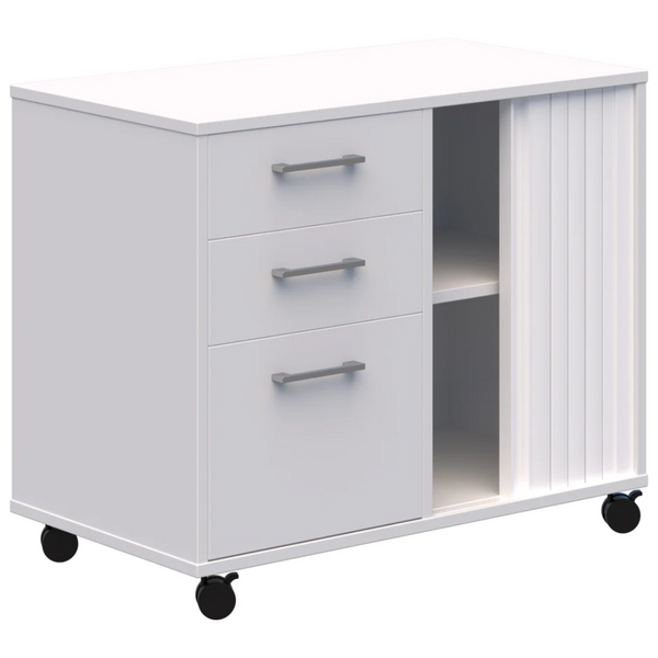 Mascot Mobile Caddy with Drawers & Tambour Storage
