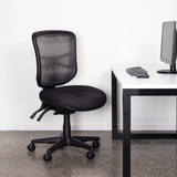 Buro Metro Black Mesh Back Office Task Chair - Workspace Direct