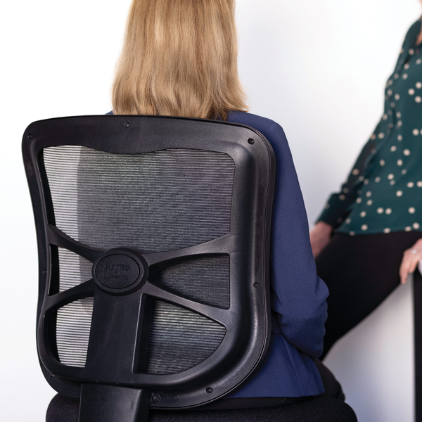 Buro Metro Black Mesh Back Office Task Chair - Workspace Direct