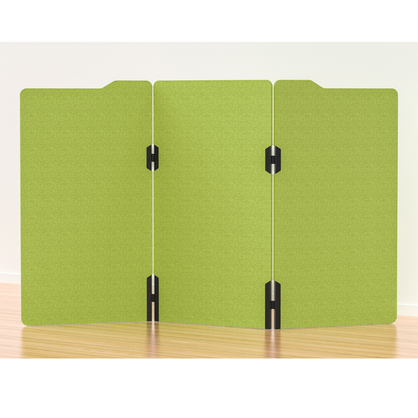 Milford Acoustic Free Standing 3 Panel Office Floor Partition/Screen