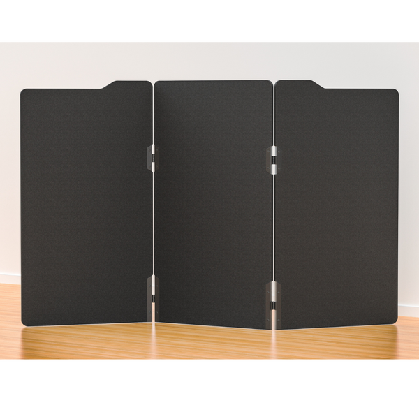 Milford Acoustic Free Standing 3 Panel Office Floor Partition/Screen