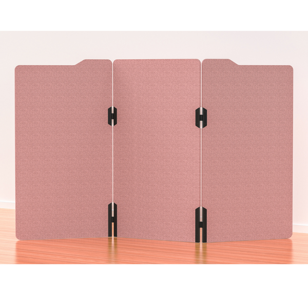 Milford Acoustic Free Standing 3 Panel Office Floor Partition/Screen