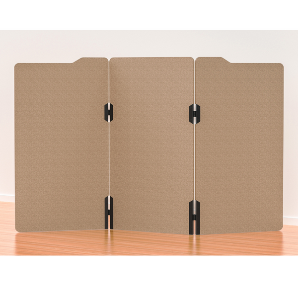 Milford Acoustic Free Standing 3 Panel Office Floor Partition/Screen