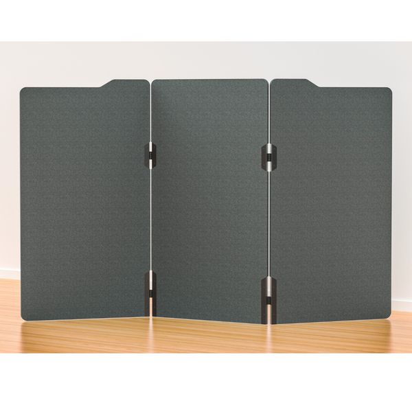 Milford Acoustic Free Standing 3 Panel Office Floor Partition/Screen