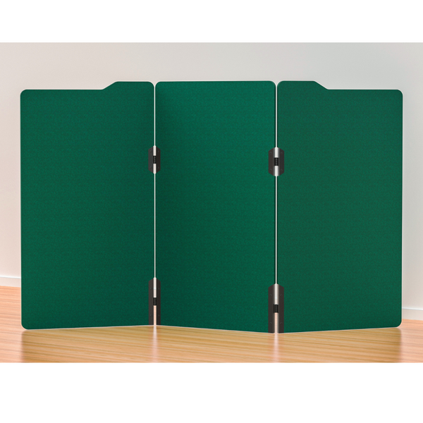 Milford Acoustic Free Standing 3 Panel Office Floor Partition/Screen