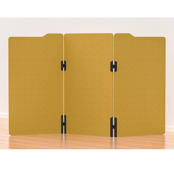 Milford Acoustic Free Standing 3 Panel Office Floor Partition/Screen