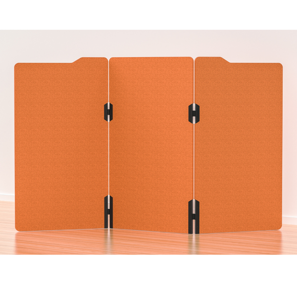 Milford Acoustic Free Standing 3 Panel Office Floor Partition/Screen