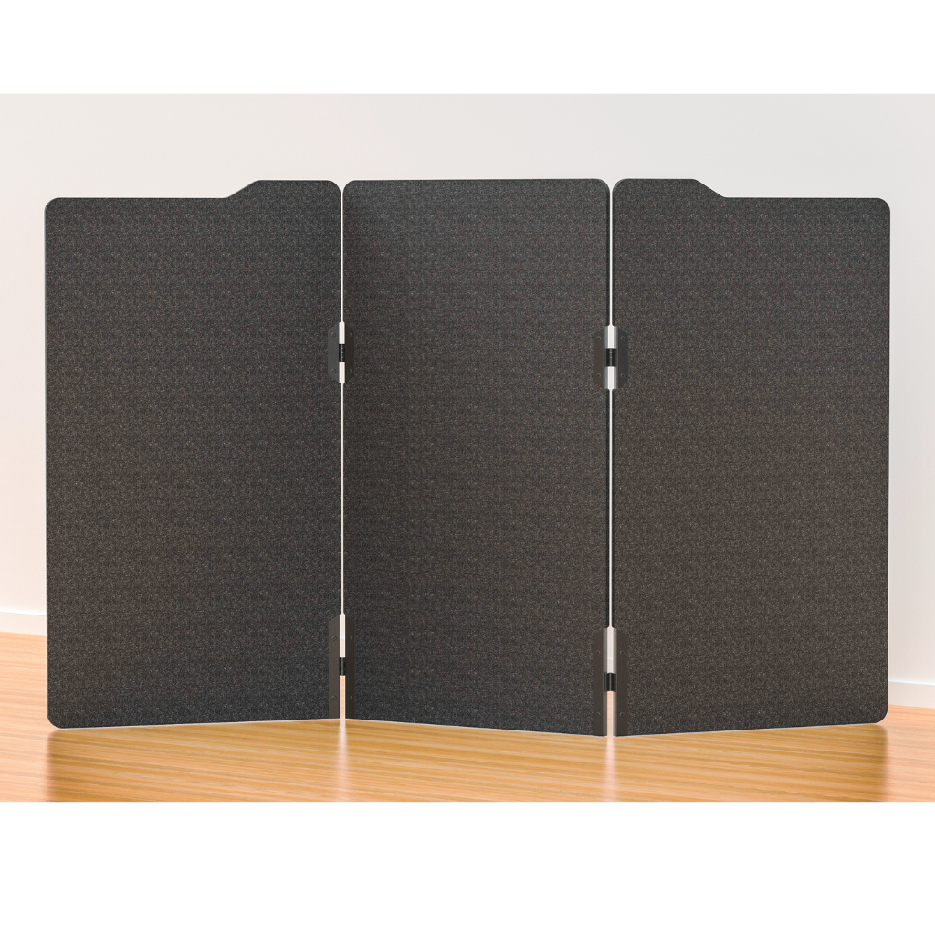 Milford Acoustic Free Standing 3 Panel Office Floor Partition/Screen