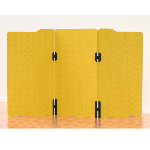 Milford Acoustic Free Standing 3 Panel Office Floor Partition/Screen