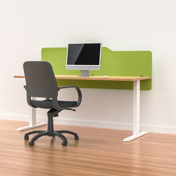 MILFORD Acoustic Desk Mounted Screen Partition 600mm High Modesty Panel
