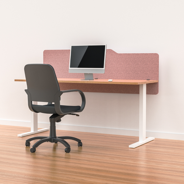 MILFORD Acoustic Desk Mounted Screen Partition 600mm High Modesty Panel
