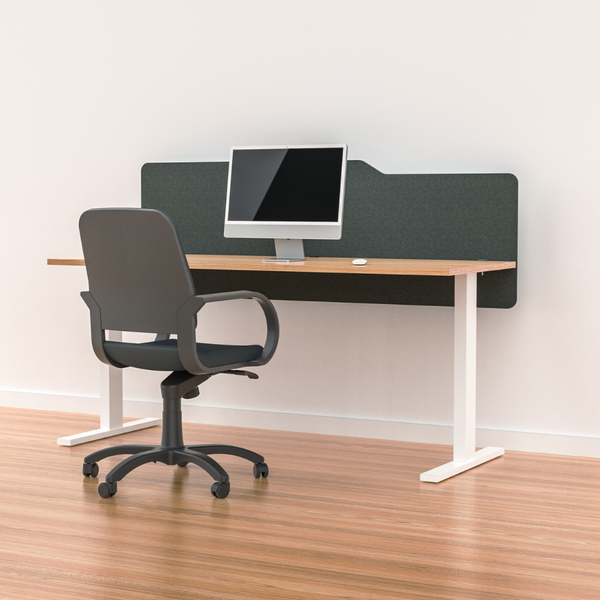 MILFORD Acoustic Desk Mounted Screen Partition 600mm High Modesty Panel