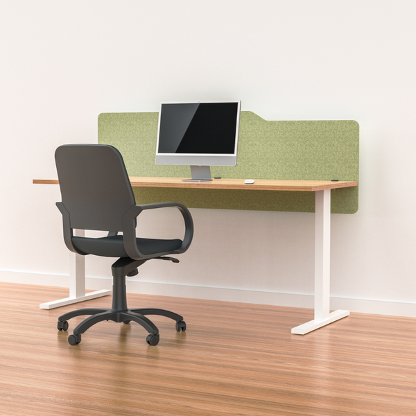 MILFORD Acoustic Desk Mounted Screen Partition 600mm High Modesty Panel