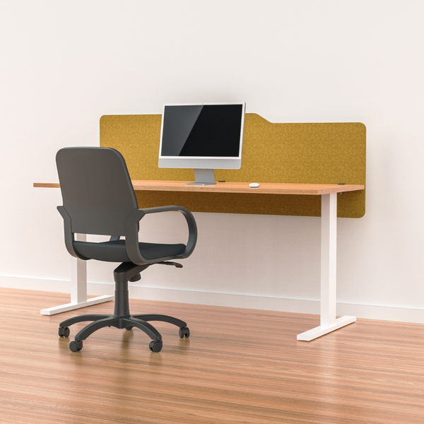 MILFORD Acoustic Desk Mounted Screen Partition 600mm High Modesty Panel