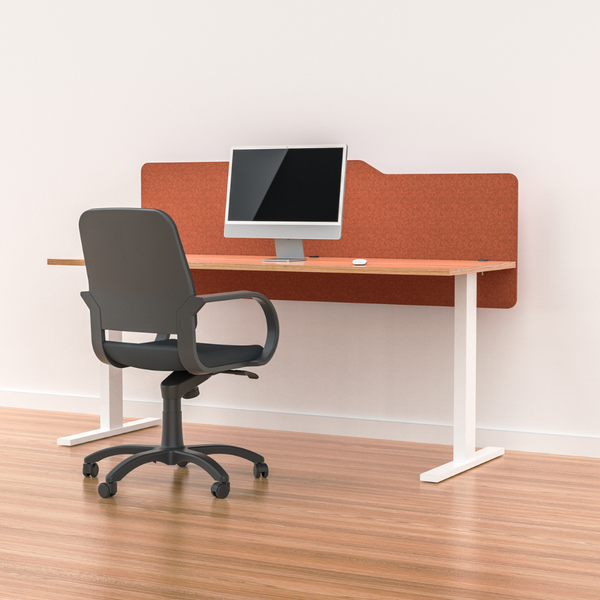 MILFORD Acoustic Desk Mounted Screen Partition 600mm High Modesty Panel