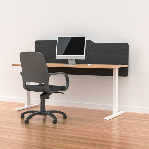MILFORD Acoustic Desk Mounted Screen Partition 600mm High Modesty Panel