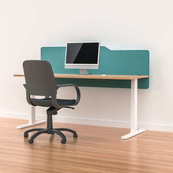 MILFORD Acoustic Desk Mounted Screen Partition 600mm High Modesty Panel