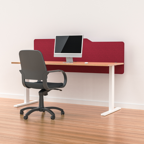 MILFORD Acoustic Desk Mounted Screen Partition 600mm High Modesty Panel