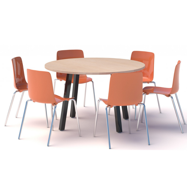 Modella Seated 4 Leg Meeting Table Round