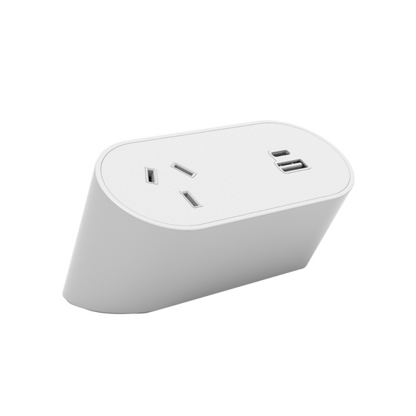 Nova Duo x 1 GPO + USB C/A  with 3-pin plug