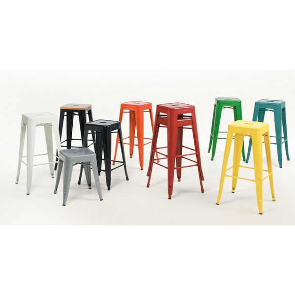 Industry Bar Stool With Ash Timber Top
