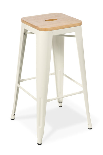 Industry Bar Stool With Ash Timber Top