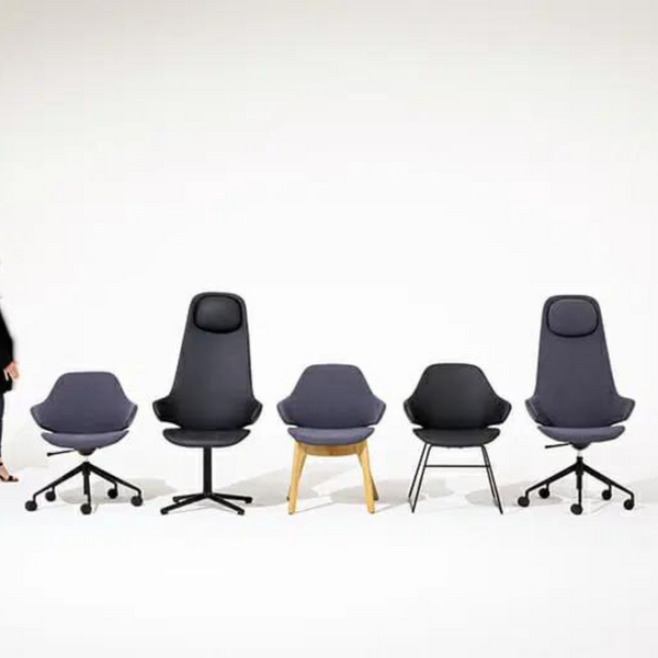 Orbit Visitor Chair With Timber Base