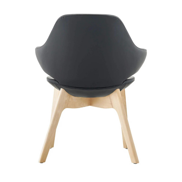 Orbit Visitor Chair With Timber Base