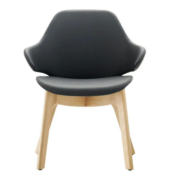 Orbit Visitor Chair With Timber Base