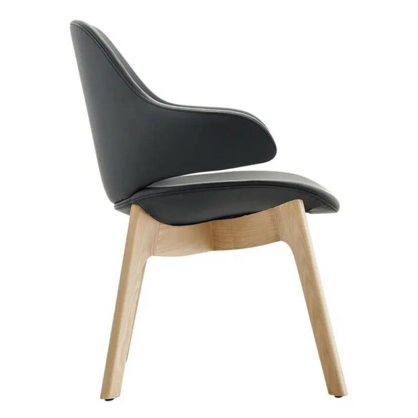Orbit Visitor Chair With Timber Base