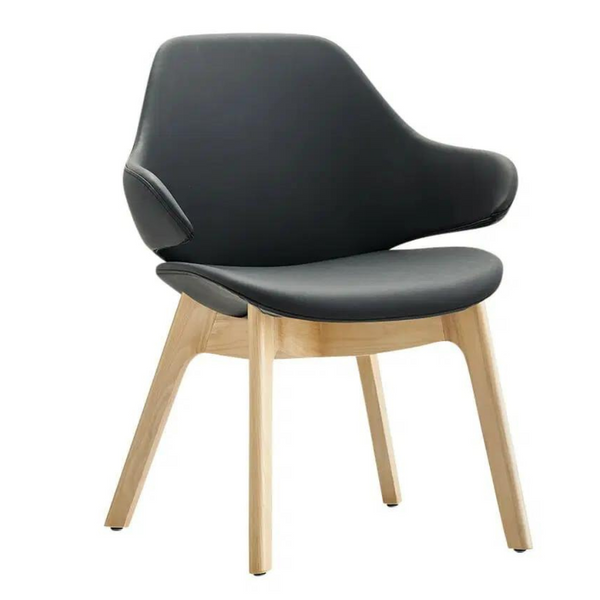 Orbit Visitor Chair With Timber Base