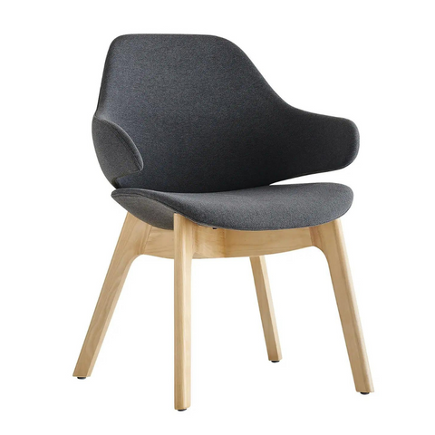 Orbit Visitor Chair With Timber Base