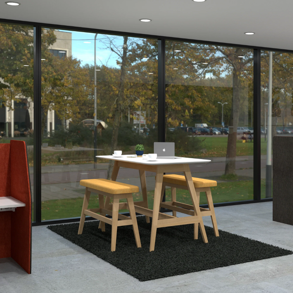 Oslo Leaner Table Ash Timber Base