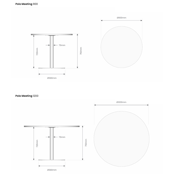 Knight Polo Round Meeting Table