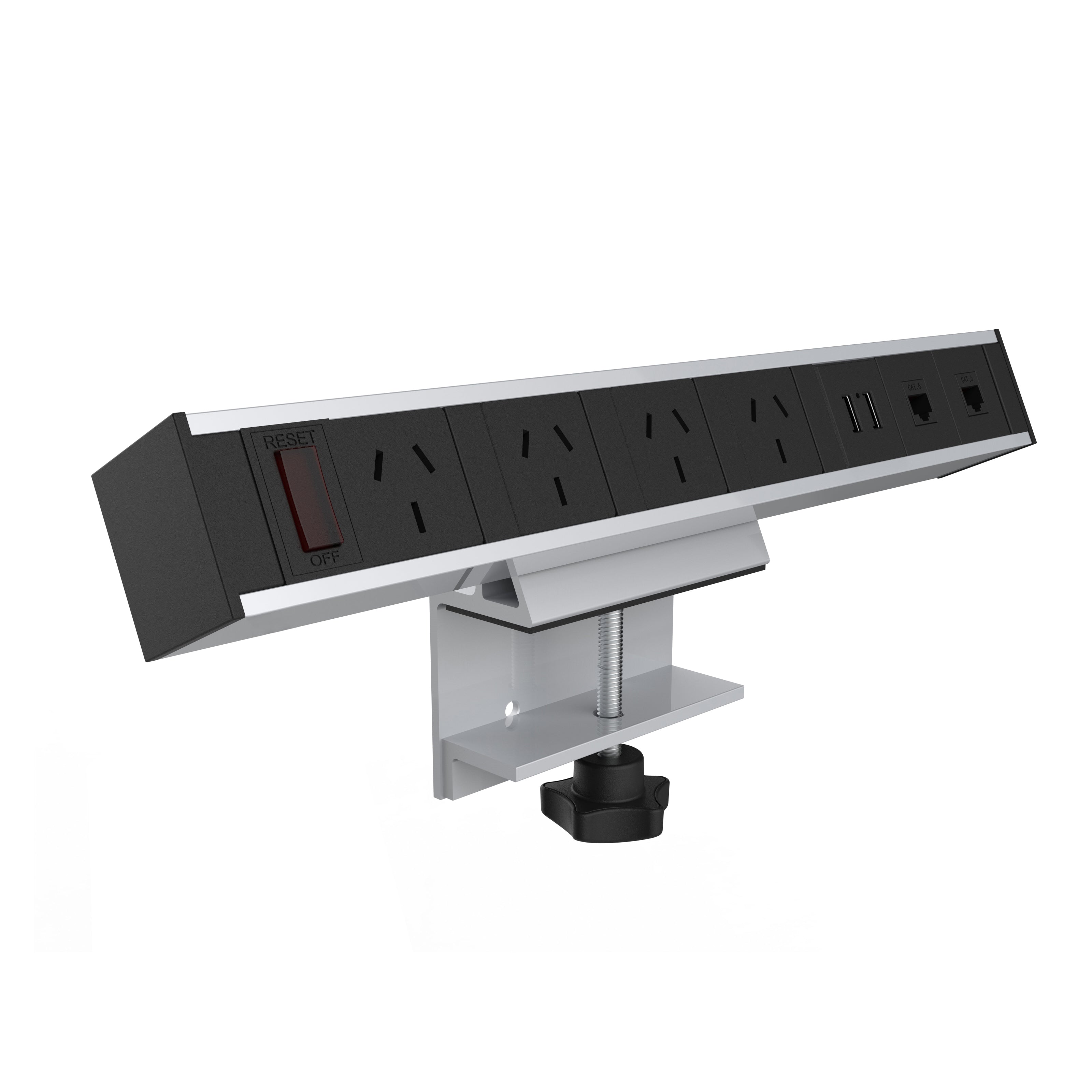 Quick Clamp on Desktop Power Board – Workspace Direct