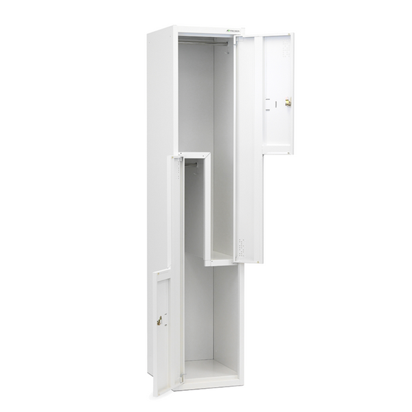 Precision Classic Steel Lockers White With Cam Lock