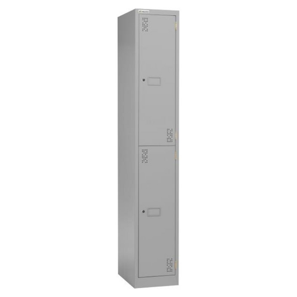 Precision Classic Steel Lockers Silver Grey With Cam Lock