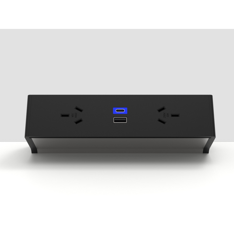Qiksilva Above Desk Power Delivery USB Fast Charge and Data Rail