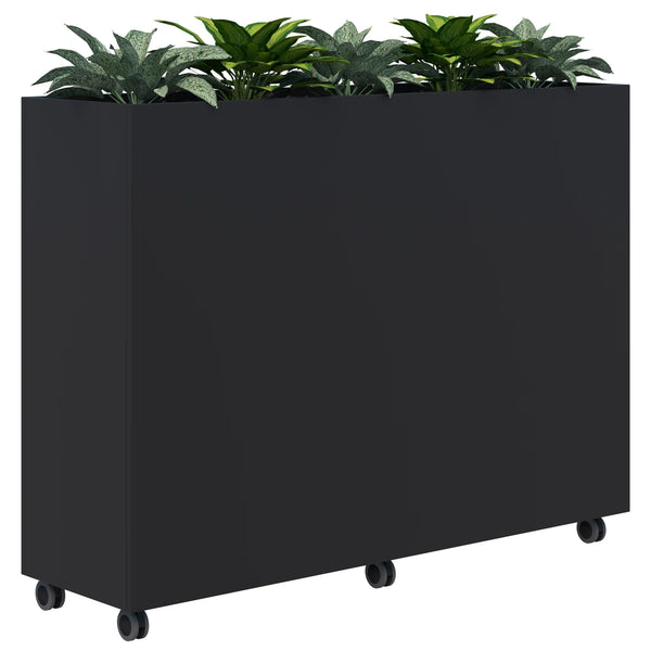 Workspace Mobile Office Planter Box - With Artificial Plants