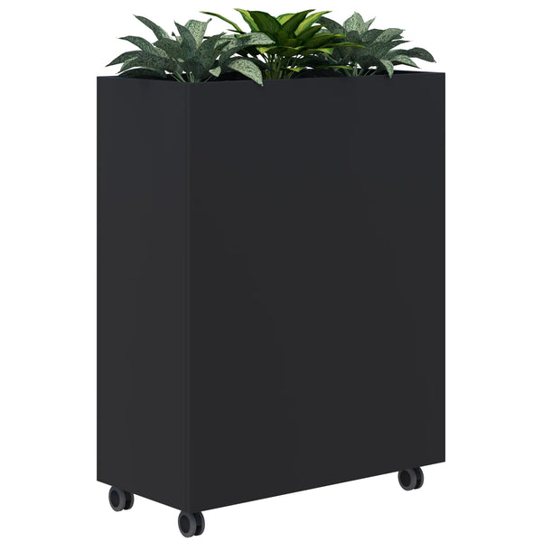 Workspace Mobile Office Planter Box - With Artificial Plants