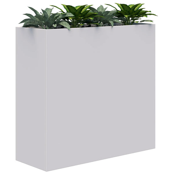 Workspace Office Planter Box - With Artificial Plants