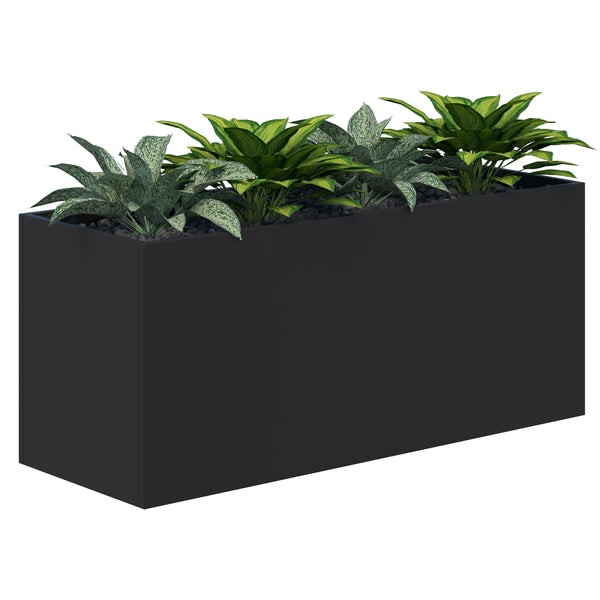 Workspace Office Planter Box - With Artificial Plants
