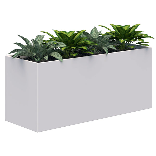 Workspace Office Planter Box - With Artificial Plants