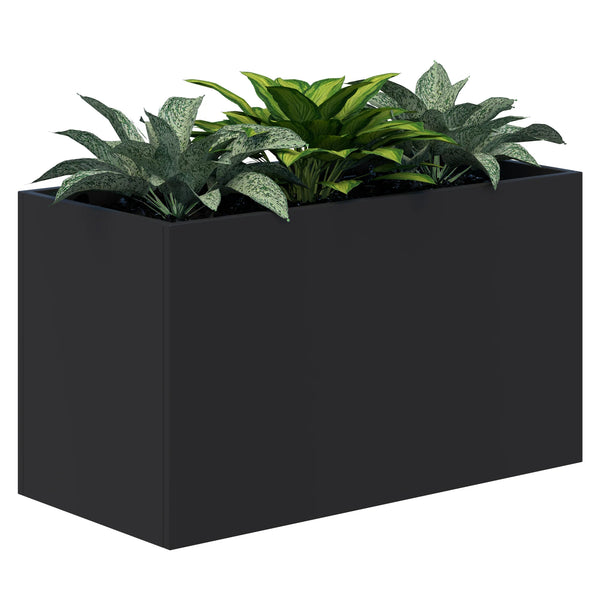 Workspace Office Planter Box - With Artificial Plants