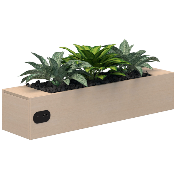 Tabletop Planter Box with Optional Built in Power