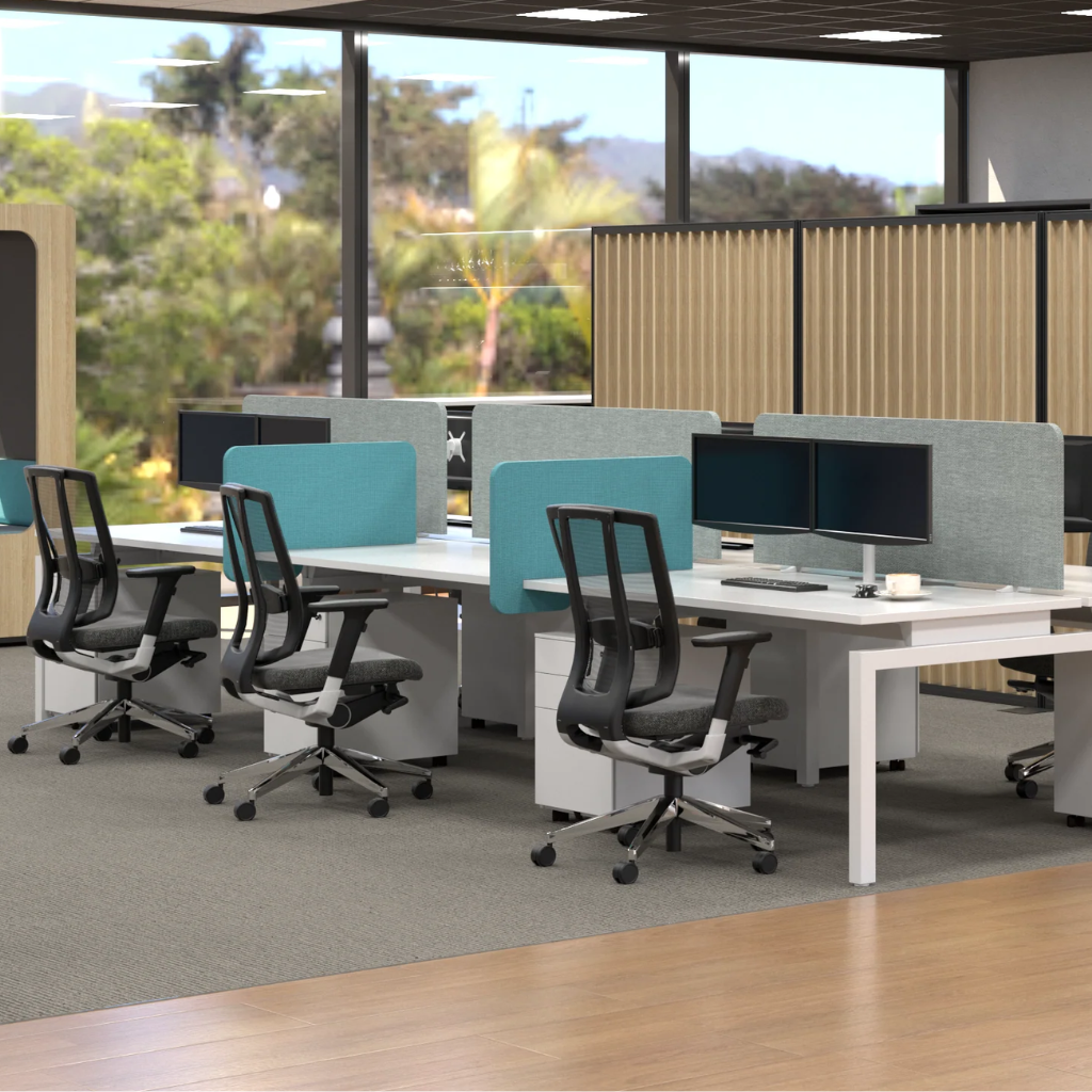 Functional Side Screen Office Desk Mounted Screens NZ from Workspace Direct
