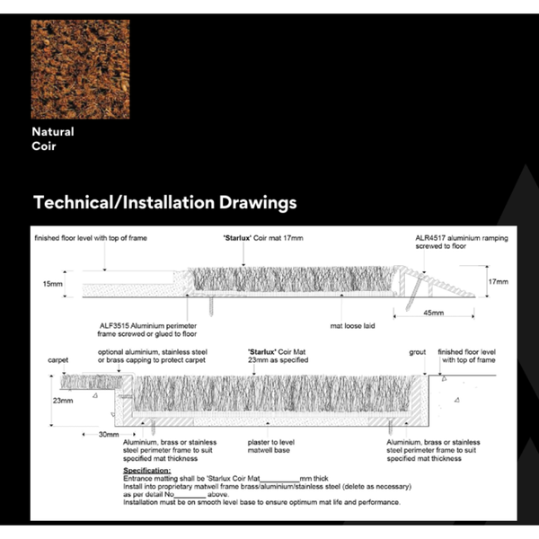 Starlux Coir Custom Entry Mat