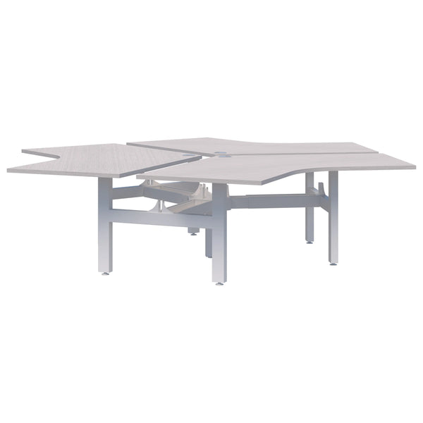 Summit II Fixed Height 120° 3 Pod Desk