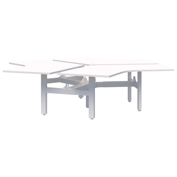 Summit II Fixed Height 120° 3 Pod Desk
